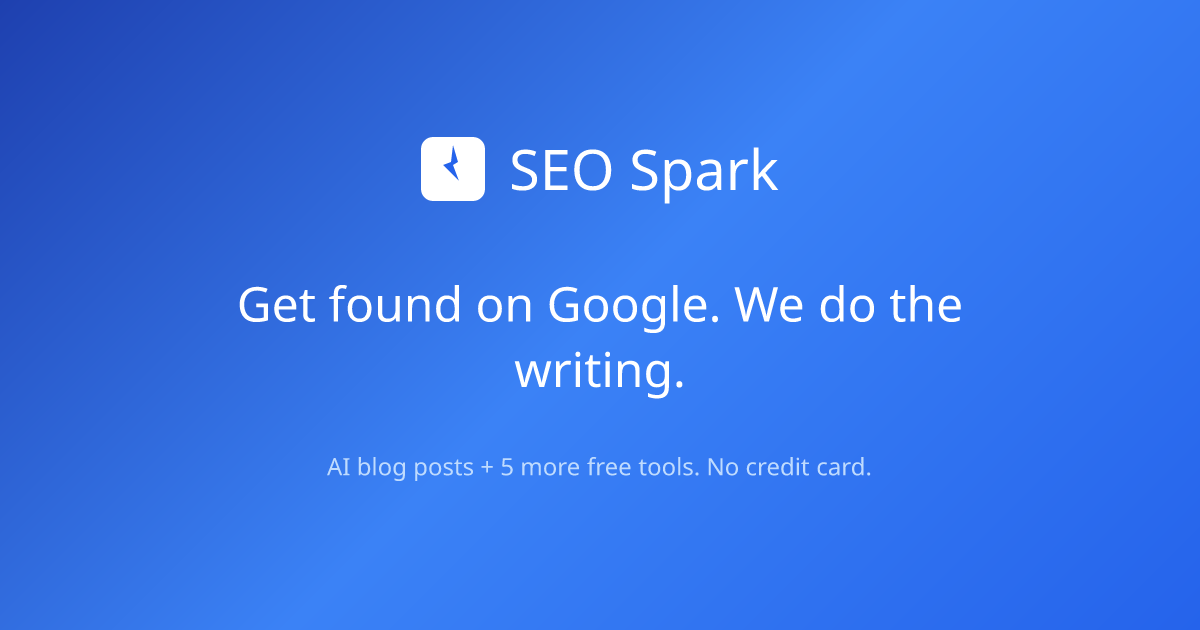 SEO Spark — official preview image